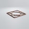 Ekena Millwork Extra Small Hudson Decorative Fretwork Wood Wall Panels, Hickory, 7 3/8"W x 7 3/8"H x 3/8"T WALW08X08X0375HSNHI - alternate 3